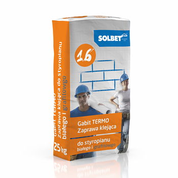 Zaprawa klejąca do styropianu białego i grafitowego Gabit TERMO 1.6