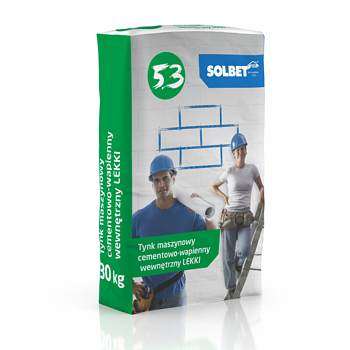 Tynk maszynowy cementowo-wapienny wewnętrzny LEKKI 5.3